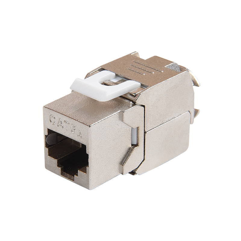 SMT-1061T8C6A-FTP 180 Derece Koruyucu Cat6a Toolless Keystone Jack