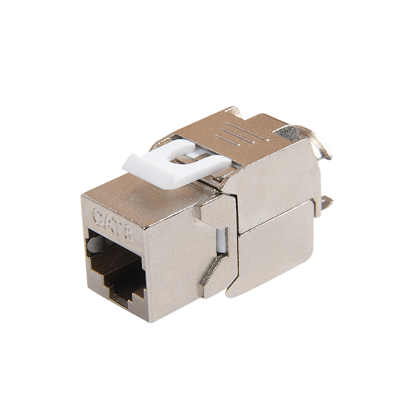 SMT-1061T8C8-FTP 180 Derece Koruyucu Cat8 Toolless Keystone Jack