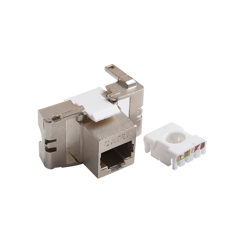 SMT-1038T8C6A-FTP 180 Derece Koruyucu Toolless Keystone Jack Kısa Vücut